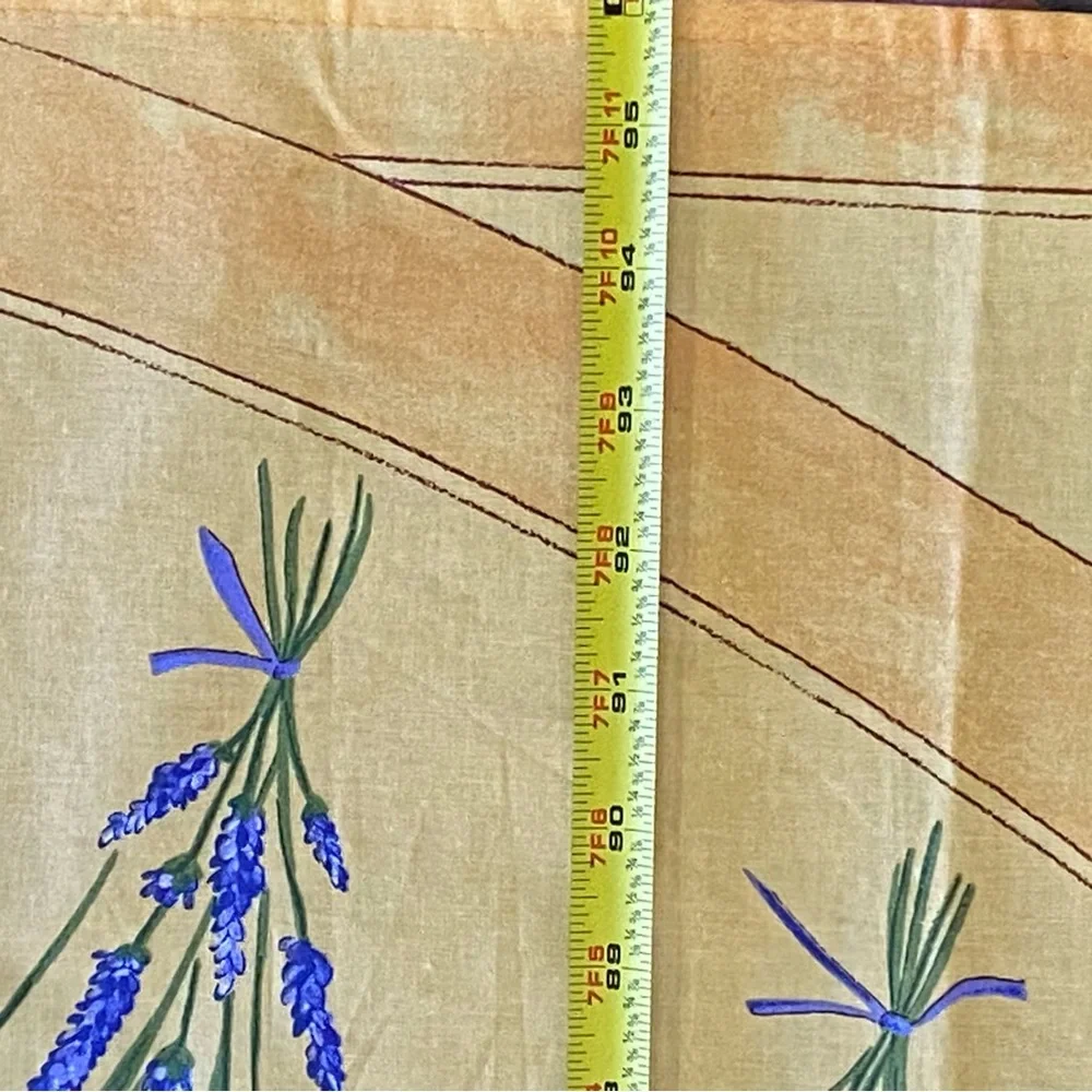 La Cigale Table Cloth Poppy Lavender Yellow Background Rectangle Approx 60X96